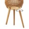 Casafield Indoor Planter with Stand, Floor Planter with Wood Legs, Large Plant Pot Cover Basket with Liner for Houseplants, Flower Pots and Trees